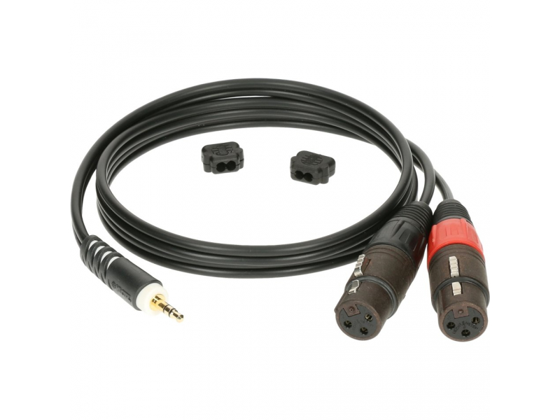 KLOTZ AY8-0300 - przewód mini JACK (TRS) > 2x XLR żeński 3 m